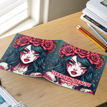 TERRIFYING BEAUTY Coloring Book for Adults Featuring Bold-easy Patterns Hand Drawing Entertainment Leisure DIY Painting Books